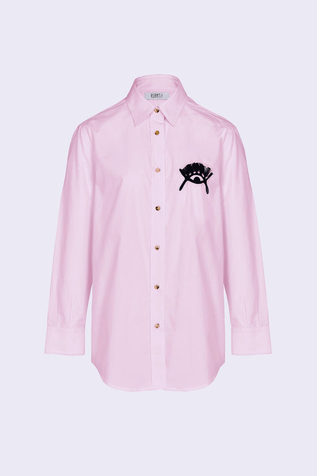 boyfriend shirt - abode santann embroidery - Asantii