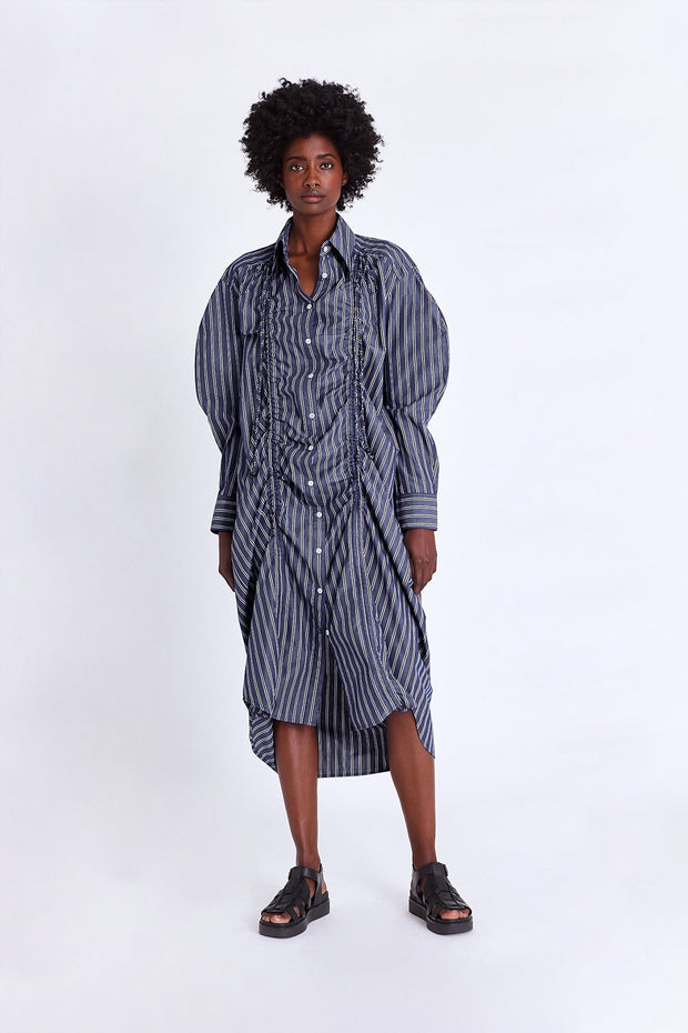 drawstring shirt dress - Asantii