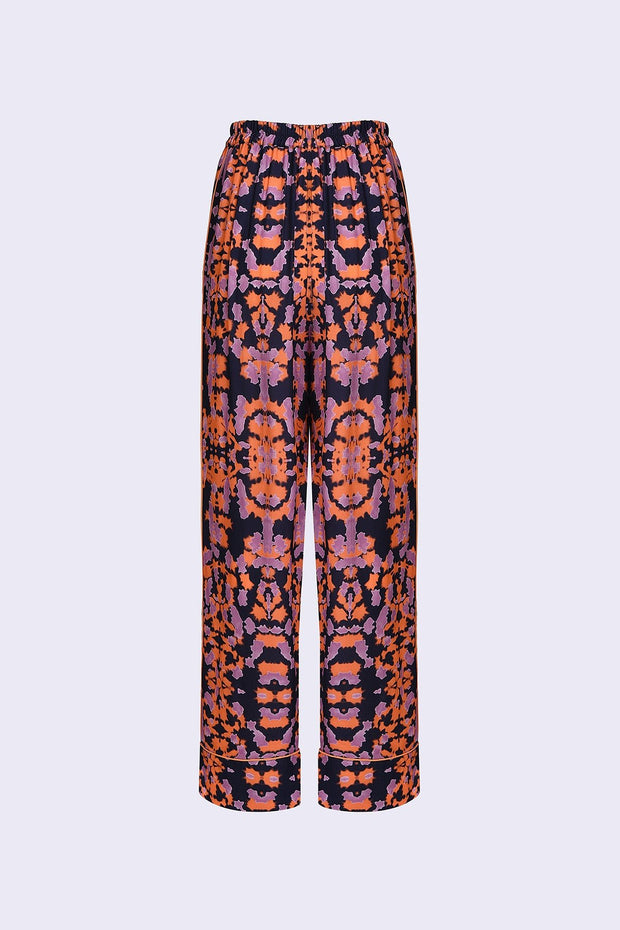 Elasticated Waist Trousers - Abstract Sunset - Asantii