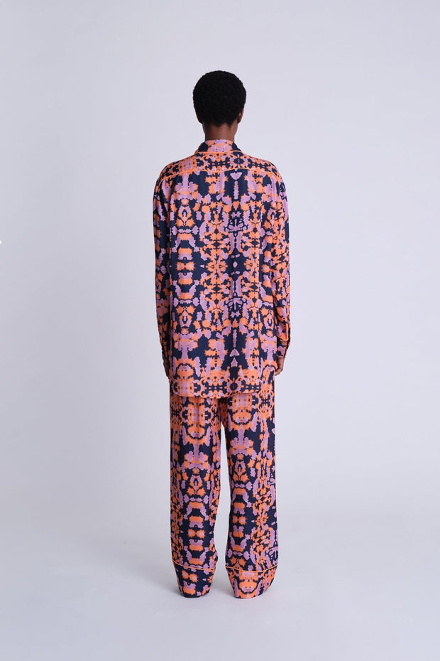 Elasticated Waist Trousers - Abstract Sunset - Asantii