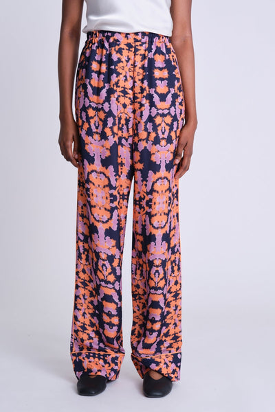 Elasticated Waist Trousers - Abstract Sunset - Asantii