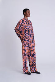 Elasticated Waist Trousers - Abstract Sunset - Asantii