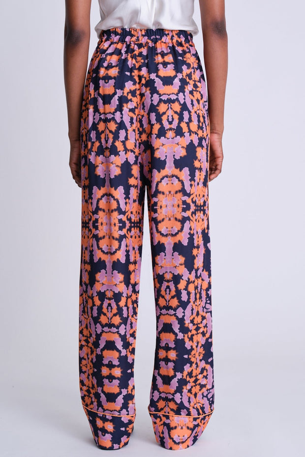 Elasticated Waist Trousers - Abstract Sunset - Asantii