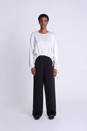 Ruched Drawstring Blouse - Asantii