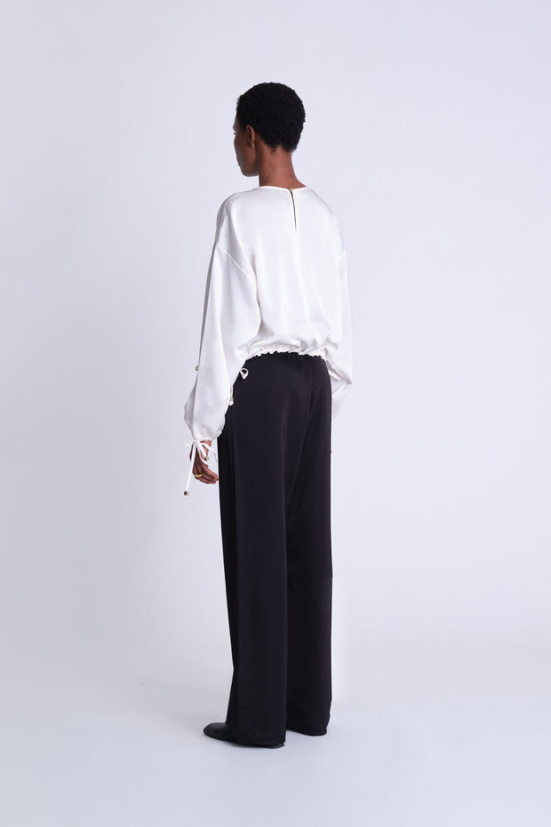 Ruched Drawstring Blouse - Asantii