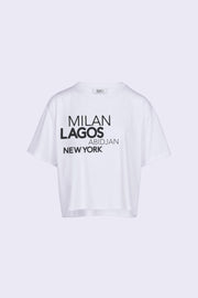 T-shirt Milan - Lagos - Abidjan - New York - Asantii