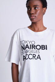 T-shirt Tokyo - Nairobi - Los Angeles - Accra - Asantii