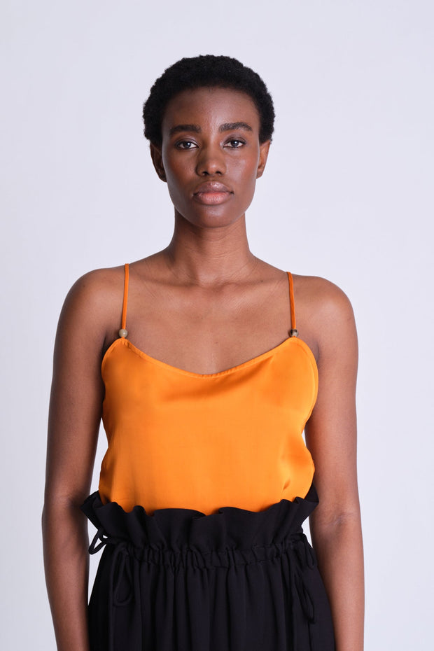 Twist Strap Cami - Apricot - Asantii