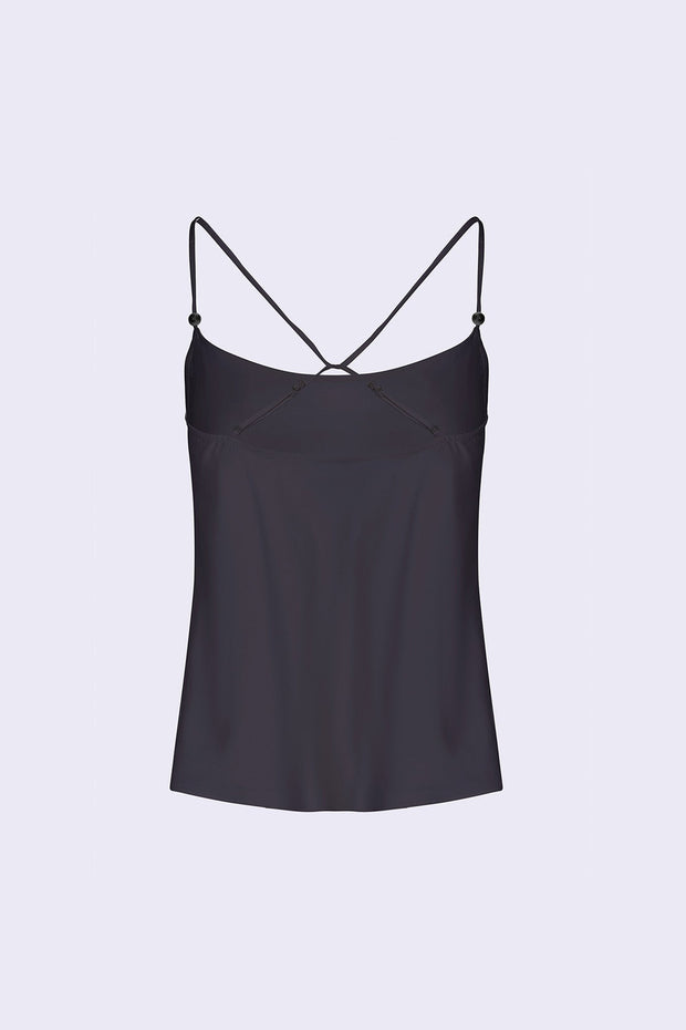 Twist Strap Cami - Black - Asantii