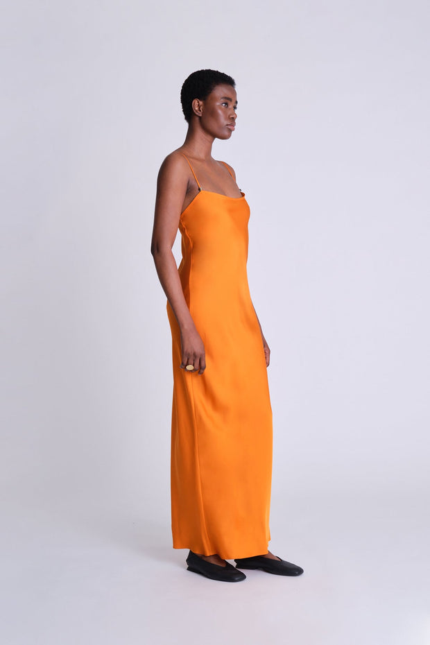 Twist Strap Cami Dress - Apricot - Asantii