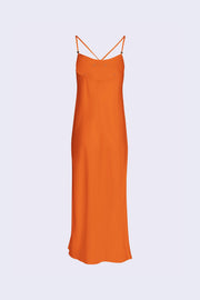 Twist Strap Cami Dress - Apricot - Asantii