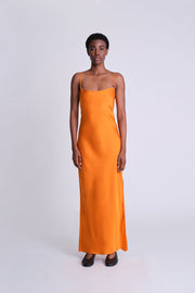 Twist Strap Cami Dress - Apricot - Asantii