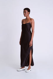 Twist Strap Cami Dress - Black - Asantii