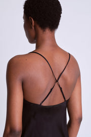 Twist Strap Cami Dress - Black - Asantii