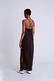 Twist Strap Cami Dress - Black - Asantii